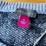 Vince Camuto  Cheetah Print Sweater Gray Crewneck Women’s Size Medium​ Black Photo 6