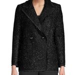 Kate Spade Tinsel Tweed Black Fringe Double Breasted Blazer NWOT Photo 0