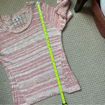 Charming Charlie Coastal Casual Open Crochet Knit Sweater Medium Photo 5