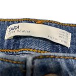 ZARA straight leg skinny silver striped jeans, womens size 6 Photo 5