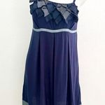Anthropologie NWT  Fairy Dress Large Blue gray A-Line Spaghetti Straps Photo 0