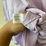 Roller Rabbit  Lilac Purple embroidered lightweight top Photo 8