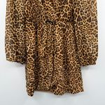 Lovers + Friends Lovers +‎ Friends Ajax Cheetah Leopard Print Long Sleeve Mini Dress Sz XS NEW Photo 4