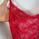 Victoria's Secret  Red Lace Lingerie Negligee Medium Sheer Sexy Valentines Day Photo 2