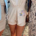 DO+BE Tan Leather Romper Photo 2