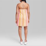 Wild Fable Women's Sleeveless Bodycon Dress Cover Up - Warm Multi Striped 1X NWT Photo 2