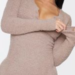 Pretty Little Thing Chenille Button Sweater Mini Dress Photo 1