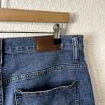 Madewell  Wide Leg Crop Jeans Womens Size 32 Blue Raw Hem Front Pocket Photo 8