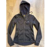 AUBRION XXS Gray Jacket Hooded Full Zip Fleece Equestrian Coat Grey Photo 0