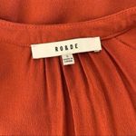 Ro & De  Rust Orange Peasant Blouse Boho Embroidered Long Sleeve Top Small Photo 5