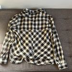 Free People  Buffalo Plaid button down shirt. Size S Photo 3