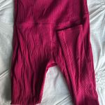 Carbon 38  Ribbed Regular Rise 7/8 Leggings Pink S Photo 0