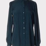 Sparkle & Fade  navy blue button down blouse. EUC Photo 0