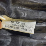 VTG Global Identity G III Suede Leather Blazer Jacket‎ Womens Large Black Crest Photo 5