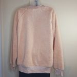 Gypsies & Moondust  Fluffy Long Sleeve Pink Sweater Quarter Zip Collar Large Photo 5