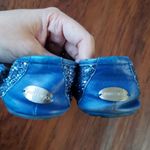 Jimmy Choo  Blue Glitter Flats Size 38 Photo 2