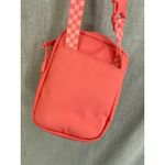 Herschel Supply Co Crossbody Mini Bag Pink Gingham Strap Small Pouch Travel Photo 4