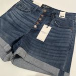 Judy Blue NWT High Waist Button Fly Rolled Hem Shorts Sz 27 Photo 3