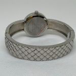 Peck & Peck  women silver tone cuff bracelet watch 28mm size  7” running Photo 3