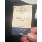 st. john's bay St. John’s Bay Womans Bermuda Black Knit Shorts Sz XL NWT Photo 3