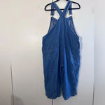 Vintage 90’s Agapo Embroidered American flag denim cropped overalls sizeXL Blue Size XL Photo 14