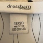 Dress Barn Black White Sheer Floral Blouse | Flowy Romantic Layering 18/20 Photo 3