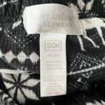 Kathy Ireland  SMALL Black White Winter Moose Waffle Knit Pajama Bottoms Photo 5