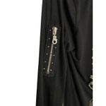 Cache Black Embellished Long Sleeve Tee T Shirt Top SHOPPING Sequins Stretch M Photo 4