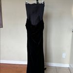 House Of CB  XS A-C 'Persephone' Black Velvet Strapless Corset Maxi Dress NWOT Photo 4