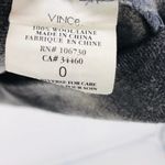 Vince Plaid Wool Dress Tunic Cap Sleeve Oversized Side Patch Pockets Size 0 Photo 6