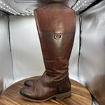 Frye  Melissa D Ring Tall Knee High Riding Boots Brown Leather Western Women's 6B Photo 2