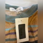 Spirit Ces Femme  Soft And Comfy Earth, Tone, Striped Short Sleeve Top Nwt Photo 4