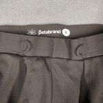 Betabrand Womens Medium Black Pull On Yoga Career Pleated Chino Cropped Pants Photo 5