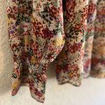 Entro Bohemian Floral V neck Long Sleeve Blouse | Size Small Photo 3
