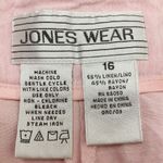 Jones Wear Linen Blend Women’s Size 16 Baby Pink Crop Pants Photo 7