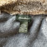 Eddie Bauer  Vest Wool Alpaca Faux Fur Preppy Casual Outdoor Collegiate Camping Photo 4