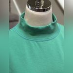 FreePeople Movement Oversized Mock Neck Back Zip Green Longline Sweatshirt Tunic Photo 4