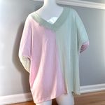 White Birch Pink Mint Top Long Sleeve XL Photo 3