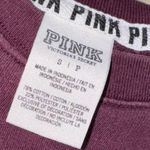 PINK - Victoria's Secret  Maroon crewneck crew sweater Sweatshirt Photo 1