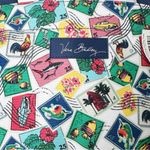 Vera Bradley NWT | Large Retired Cuban Stamp Print Lighten Up Family Tote Bag Photo 3