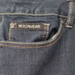 Rocawear  Vintage Women's Dark Denim Shorts with Red Detailing Size 15 Photo 7