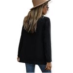 SheIn SZ S lapel neck black single button blazer Photo 1