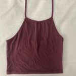 Brandy Melville Burgundy Halter Top Photo 1