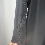 Saks 5th Avenue Vintage Cattiva x Saks Fifth Avenue V Neck Beaded Asymmetric Dress in Black Sz 8 Photo 6