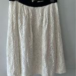 Loft Skirt Women's 6 White Lace Floral Knee Length Cocktail Coquette Office Photo 0