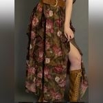 NWOT Joyfolie Faydon Dress in Bistre Floral Size Small Brown Photo 5