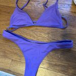 Frankie’s Bikinis Purple Bikini Set Photo 0