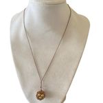 Vtg Copper Rosegold Hummingbird Jewelry Set Gold Accents egg nest pearl necklace Photo 1