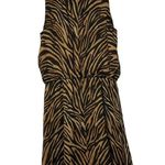 White House | Black Market  WHBM Brown Tiger Print Silk Mini Dress 0 Photo 2