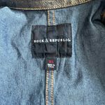 Rock & Republic Gold & Black Metallic Fitted Motorcycle Jacket Photo 6